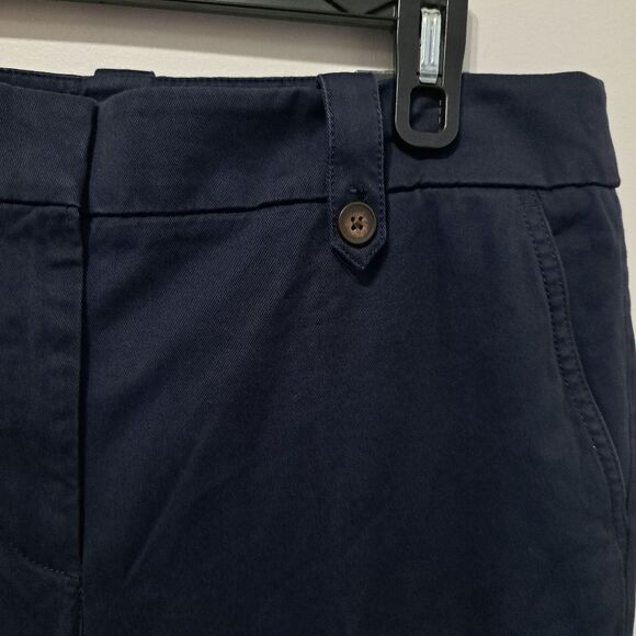 Talbots High Waist Wide Leg Minimalist Casual Prof Trendy Pants Size 14 Navy NWT - Picture 9 of 12